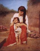 Gabriel von Max Mutter mit Kind France oil painting artist